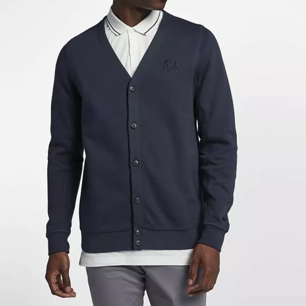 NEW Nike Dri-Fit Navy Blue Limited Edition 2018 Ryder Cup Cardigan